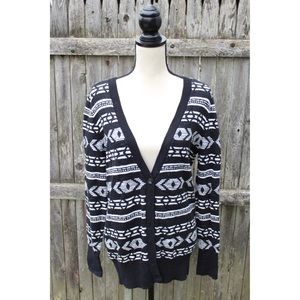 Mossimo Aztec Print Cardigan